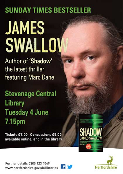 Writer James Swallow poster