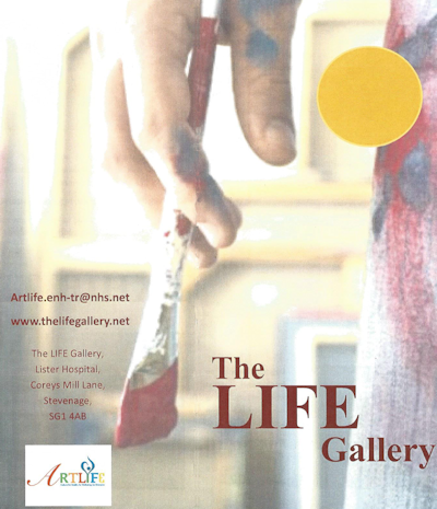 Image of painter advertising the Life Gallery