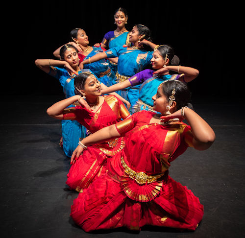 Picture of Indian Dance students performing a dance